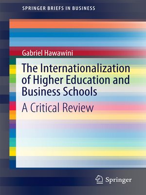 cover image of The Internationalization of Higher Education and Business Schools